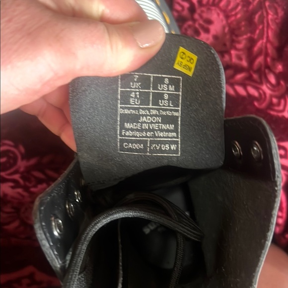 Dr Martens Black and White Polka Dot Boots US women’s 9 - Picture 3 of 8